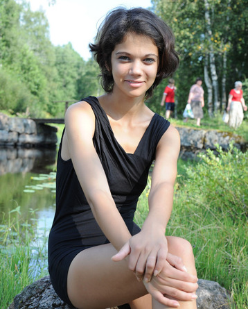 Fresh And Sexy Teen By The River