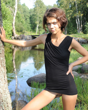 Fresh And Sexy Teen By The River