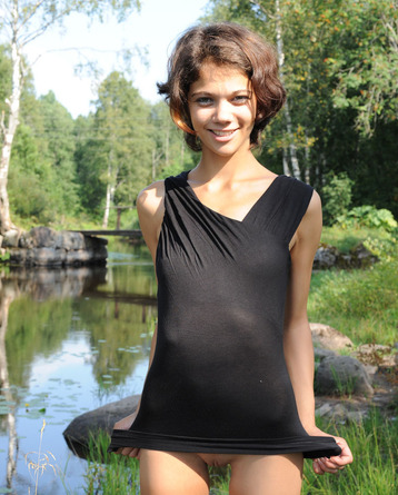 Fresh And Sexy Teen By The River
