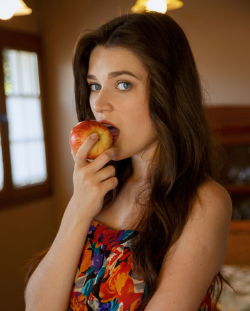 Serena Wood With The Apple