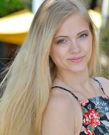 Alexia Lovely Blonde Teen Strips In Public