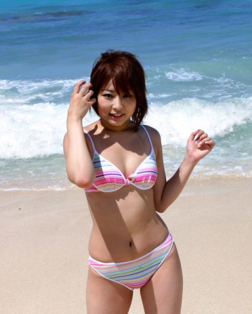Miyu Sugiura Wild Asian Model Is A Real Beach Bunny