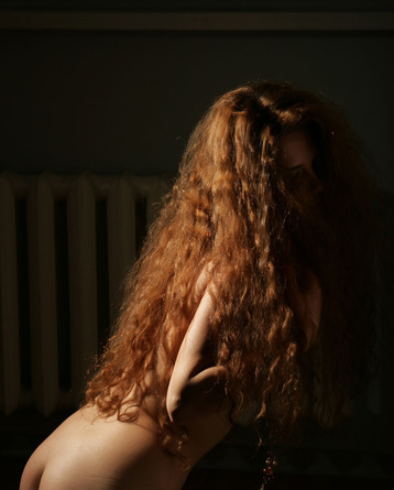 Curly Redhead Girl Ira Gets Nude