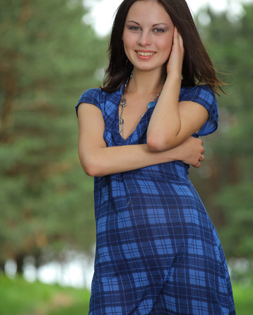 Outdoor nudity featuring Bogdana B