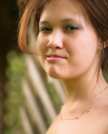 Natural Busty Girl Is Naked By The Lake