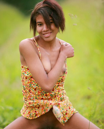 Skinny Ebony Hottie