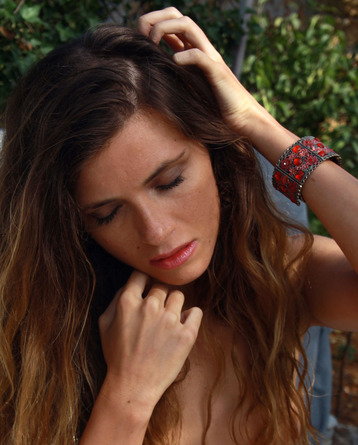 Salomja A In Sexy Fishnet Stockings