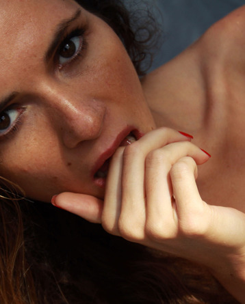 Salomja A In Sexy Fishnet Stockings